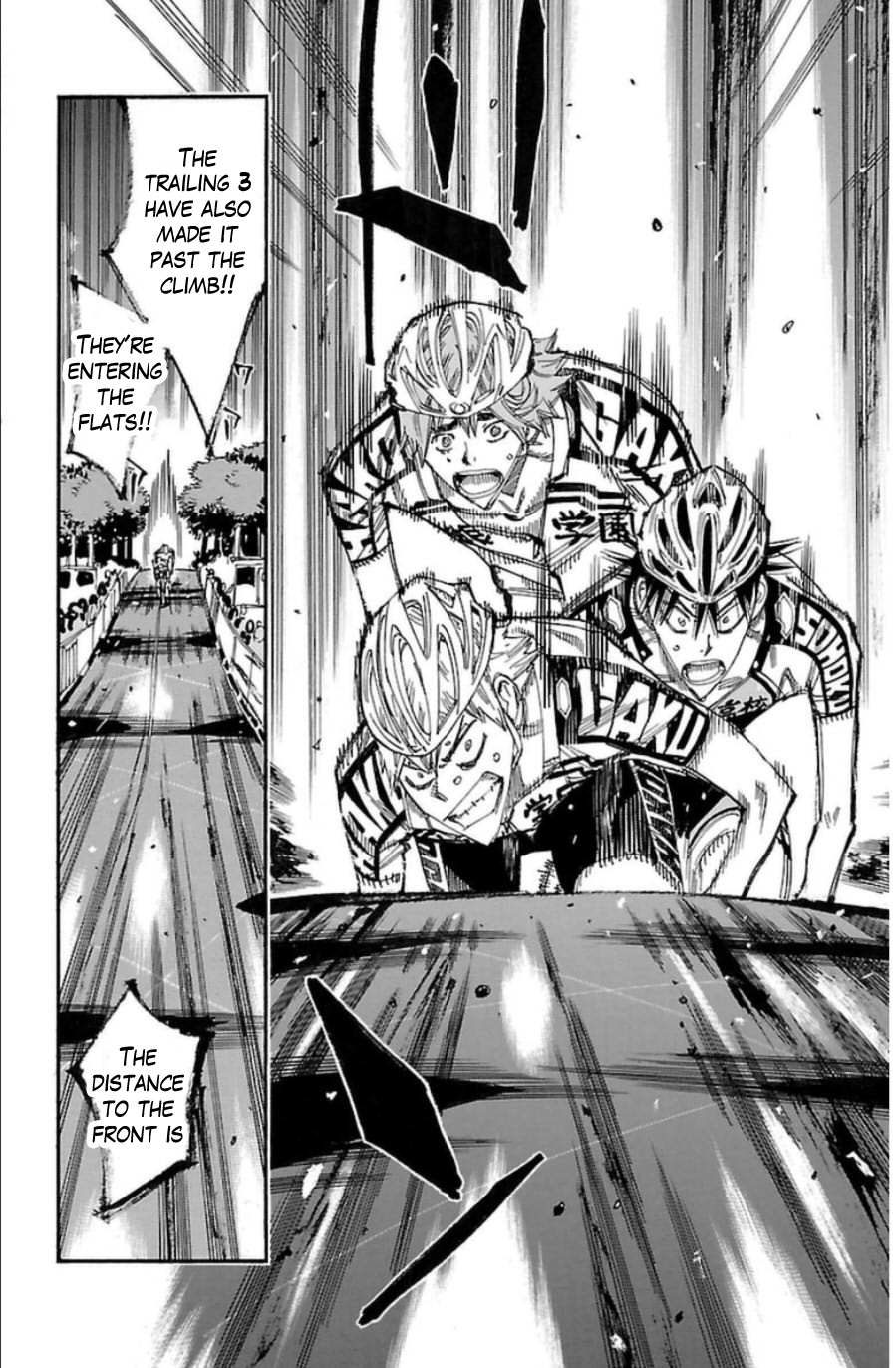 Yowamushi Pedal Chapter 344 page 17 - Chapter 344: Exciting Straight Line!!