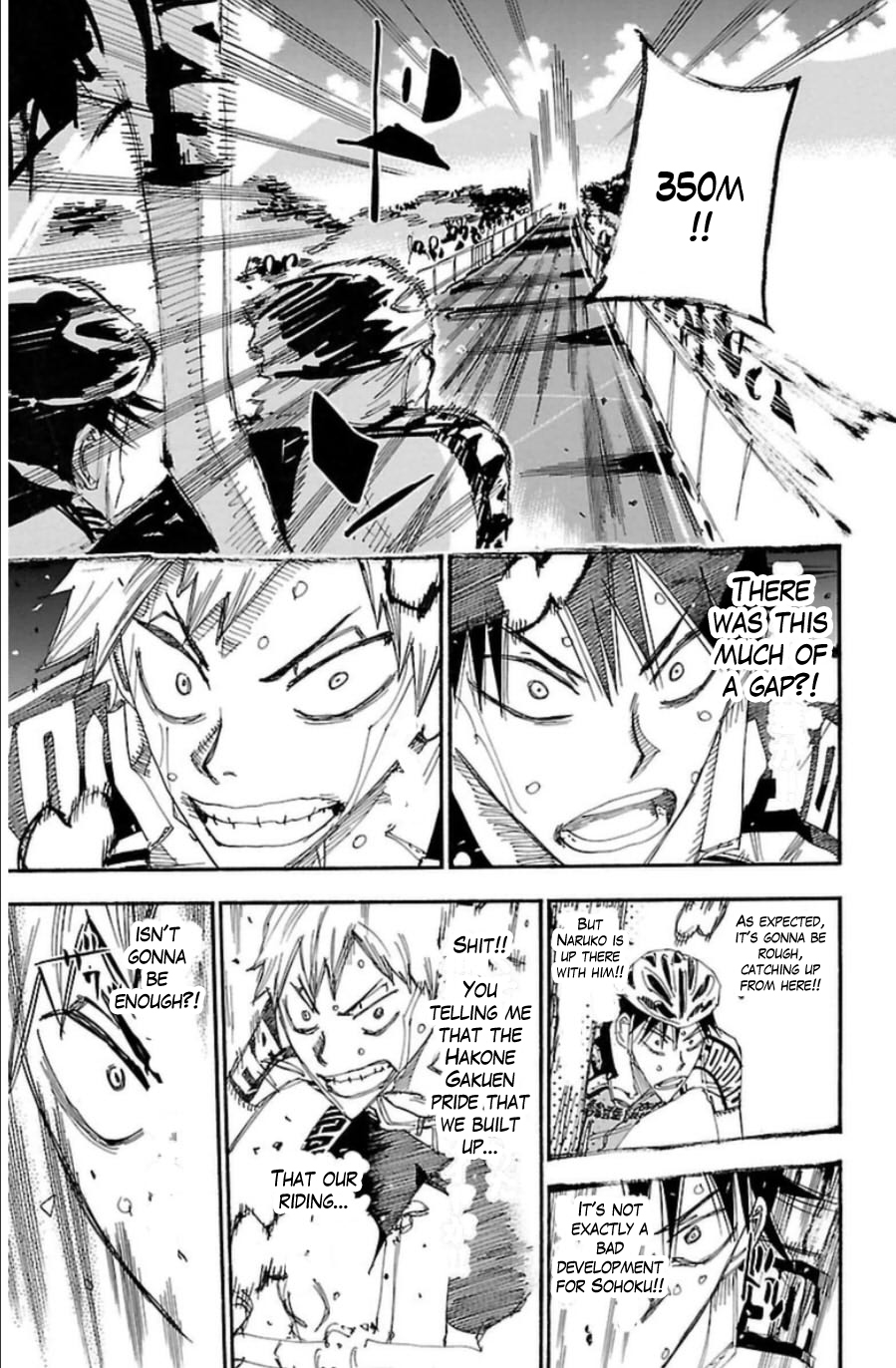 Yowamushi Pedal Chapter 344 page 18 - Chapter 344: Exciting Straight Line!!