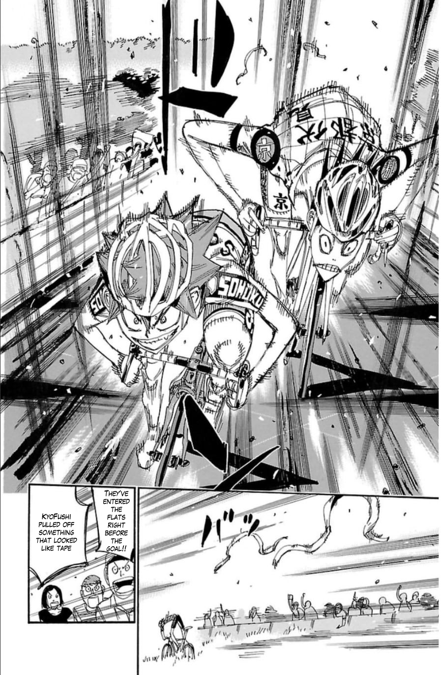 Yowamushi Pedal Chapter 344 page 3 - Chapter 344: Exciting Straight Line!!