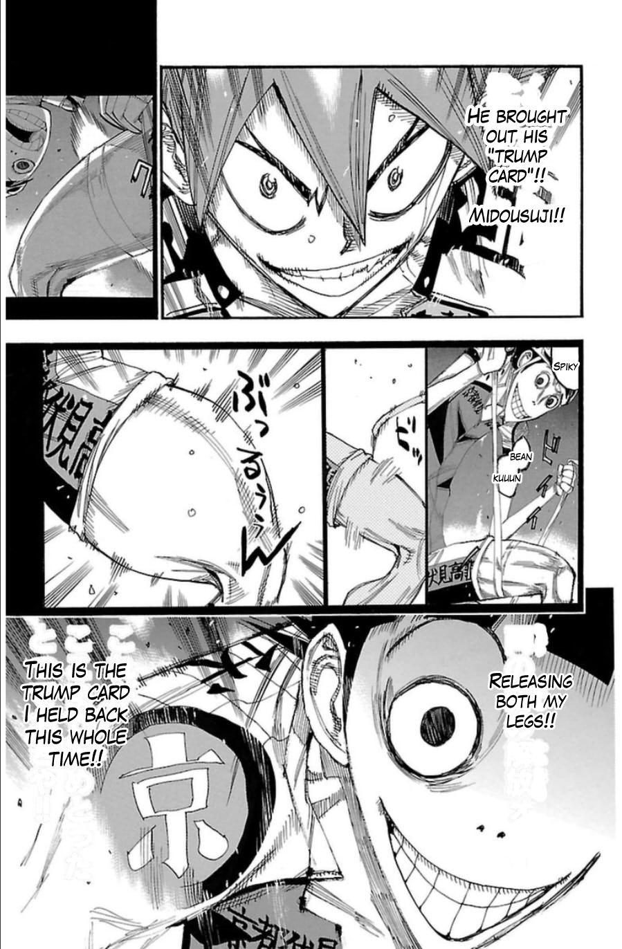 Yowamushi Pedal Chapter 344 page 4 - Chapter 344: Exciting Straight Line!!