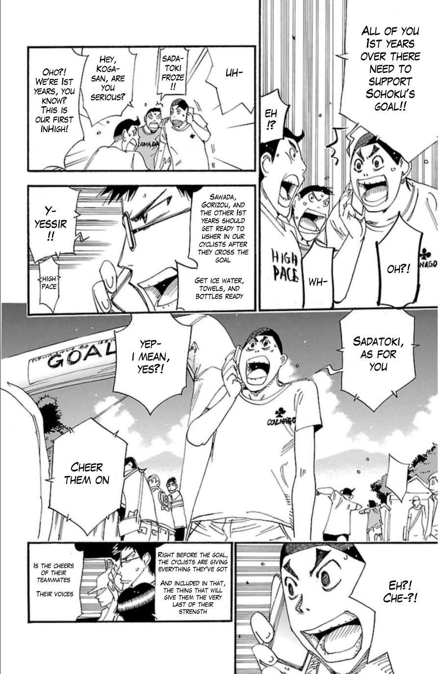 Yowamushi Pedal Chapter 344 page 7 - Chapter 344: Exciting Straight Line!!