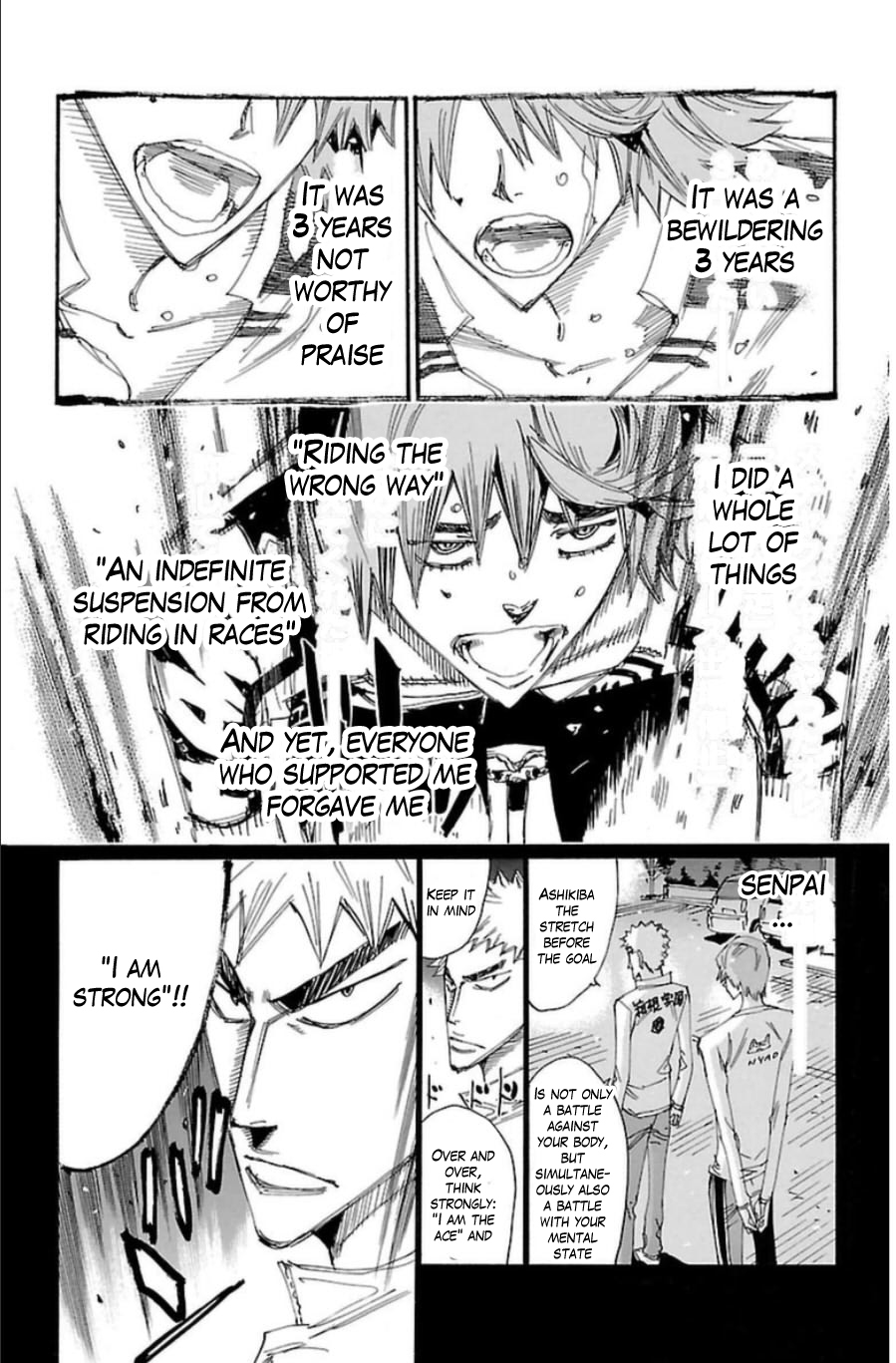 Yowamushi Pedal Chapter 345 page 14 - Chapter 345: Ashikiba Takuto