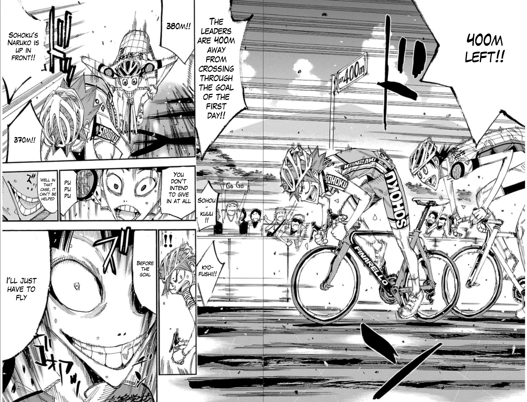 Yowamushi Pedal Chapter 346 page 13 - Chapter 346: The resolute 5