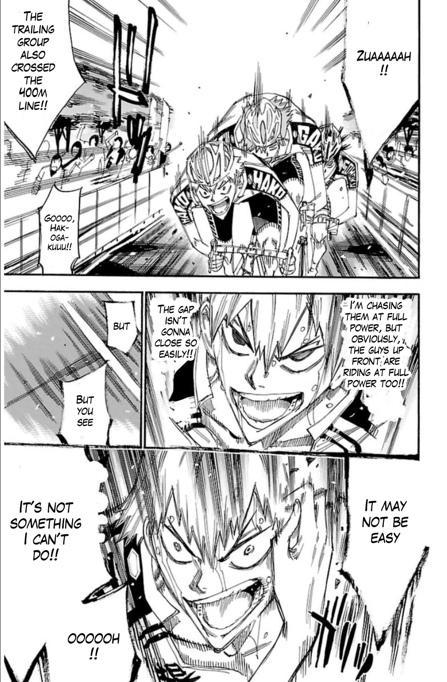 Yowamushi Pedal Chapter 346 page 15 - Chapter 346: The resolute 5