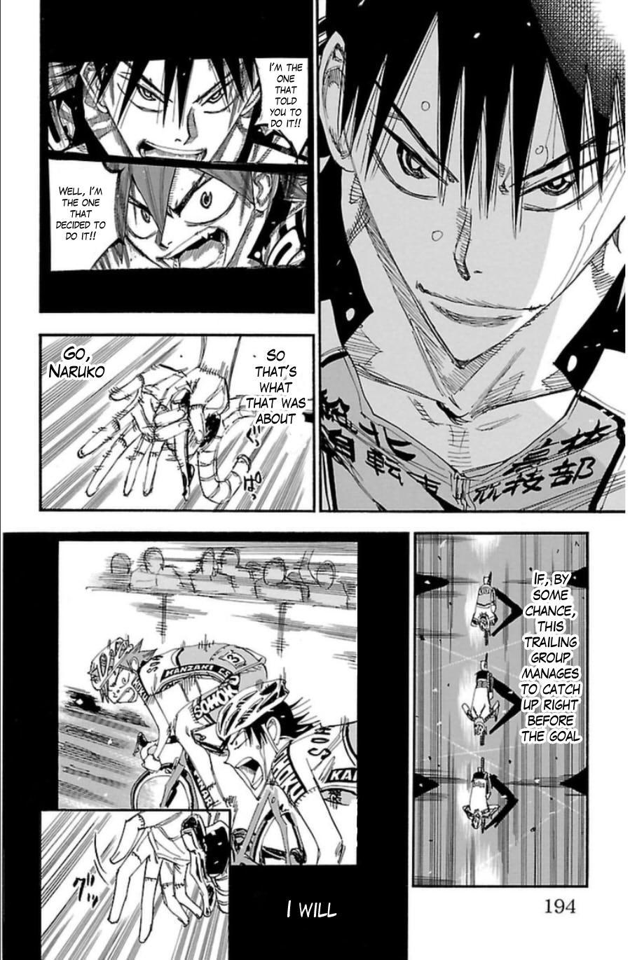 Yowamushi Pedal Chapter 346 page 18 - Chapter 346: The resolute 5