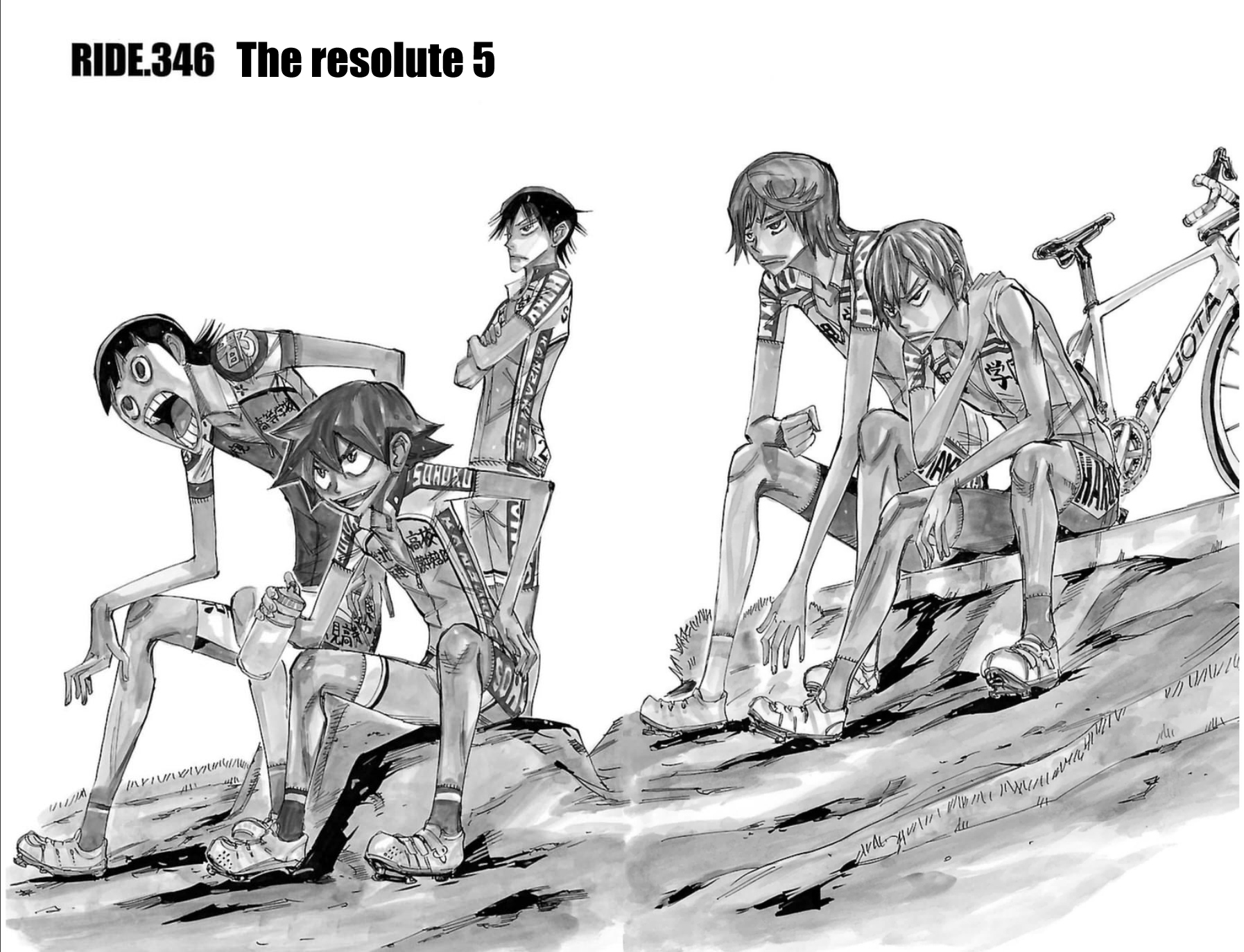 Yowamushi Pedal Chapter 346 page 2 - Chapter 346: The resolute 5
