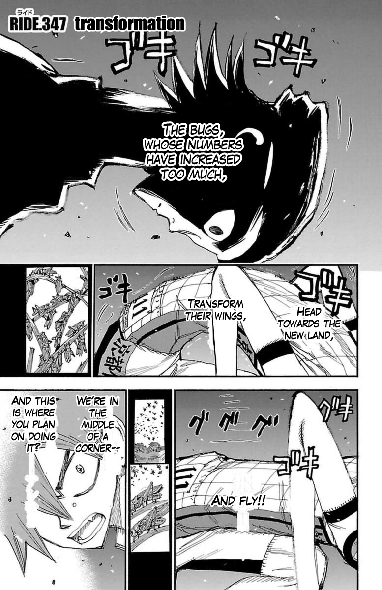 Yowamushi Pedal Chapter 347 page 1 - Chapter 347: Transformation
