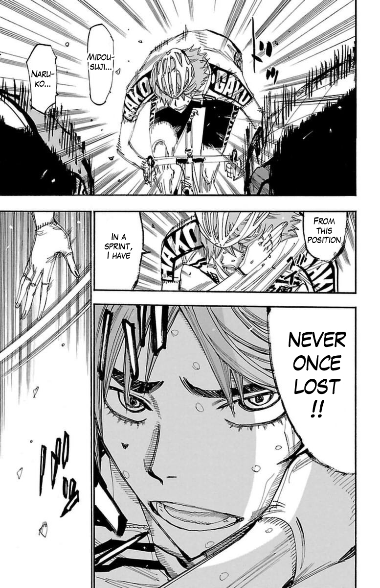 Yowamushi Pedal Chapter 348 page 15 - Chapter 348: Shaving off 3 seconds