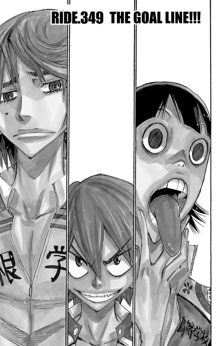 Yowamushi Pedal Chapter 349 page 1 - Chapter 349: The goal line!!