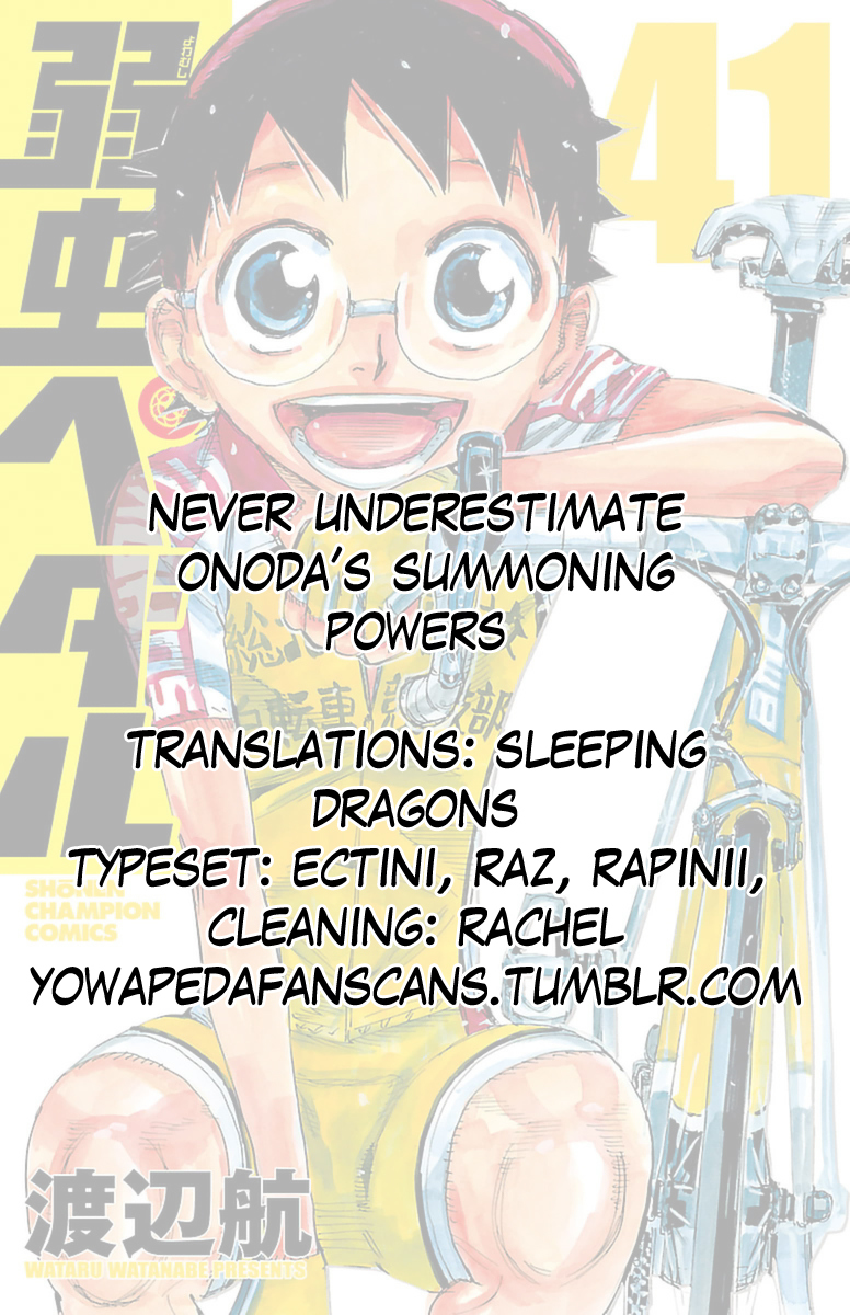 Yowamushi Pedal Chapter 351 page 18 - Chapter 351: Wavering Sohoku