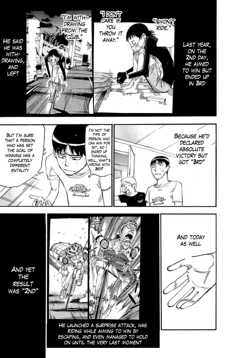 Yowamushi Pedal Chapter 354 page 3 - Chapter 354: Kyoto Fushimi's uneasiness