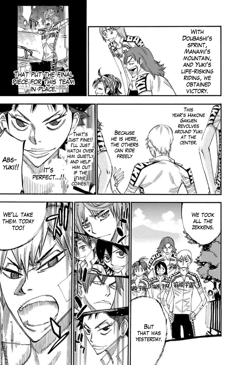 Yowamushi Pedal Chapter 355 page 11 - Chapter 355: The morning of the 2nd day
