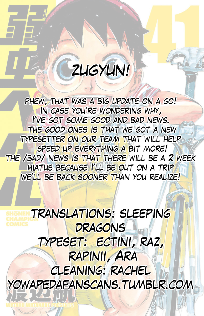 Yowamushi Pedal Chapter 355 page 21 - Chapter 355: The morning of the 2nd day