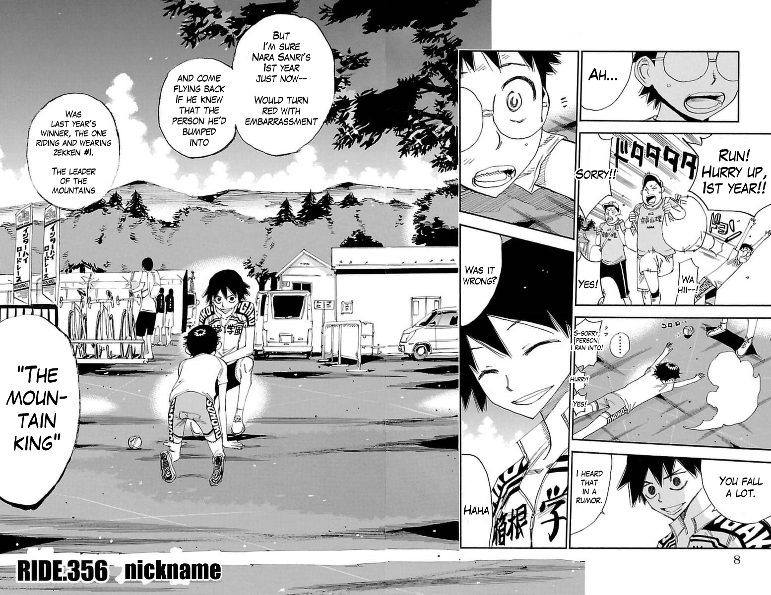 Yowamushi Pedal Chapter 356 page 2 - Chapter 356: Nickname
