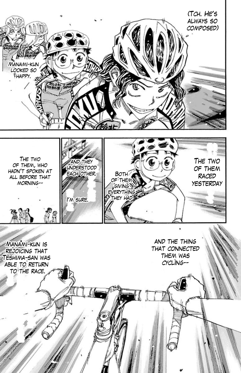 Yowamushi Pedal Chapter 357 page 11 - Chapter 357: The second day starts!!