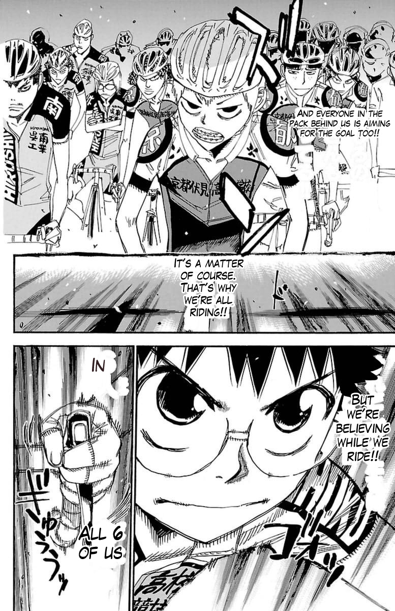 Yowamushi Pedal Chapter 357 page 14 - Chapter 357: The second day starts!!