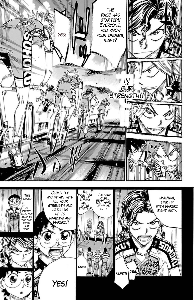 Yowamushi Pedal Chapter 357 page 15 - Chapter 357: The second day starts!!