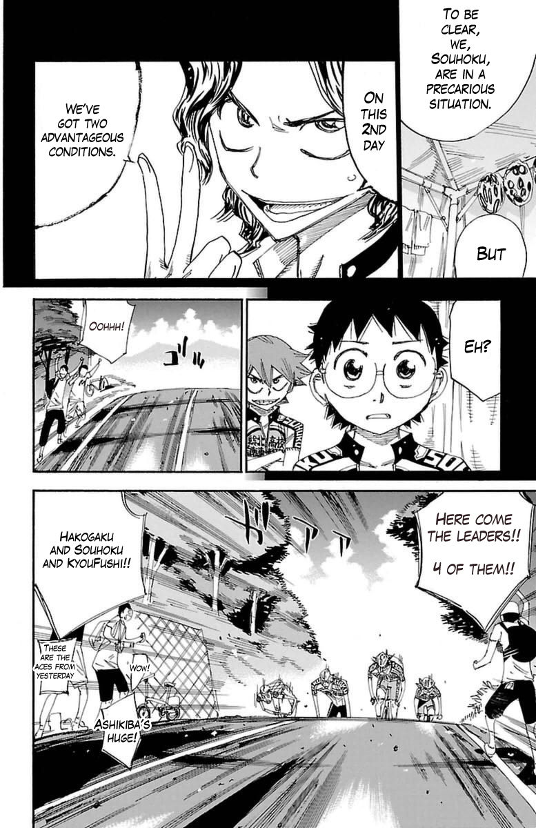 Yowamushi Pedal Chapter 357 page 16 - Chapter 357: The second day starts!!