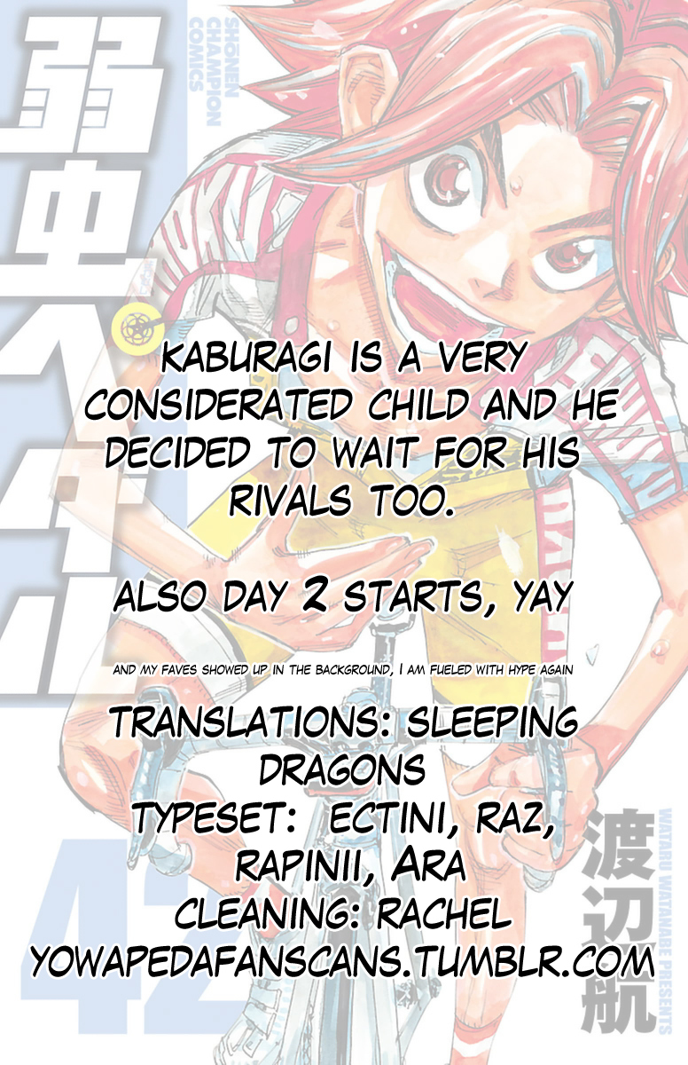 Yowamushi Pedal Chapter 357 page 31 - Chapter 357: The second day starts!!