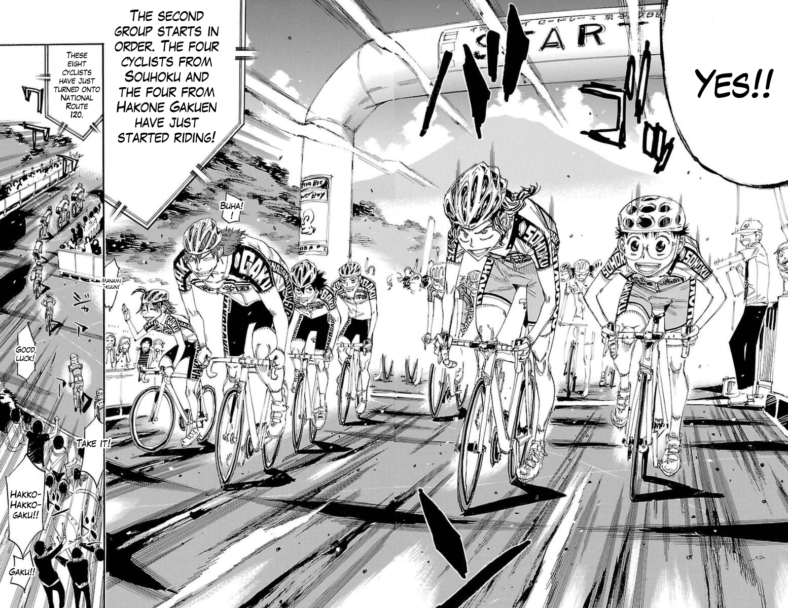 Yowamushi Pedal Chapter 357 page 9 - Chapter 357: The second day starts!!