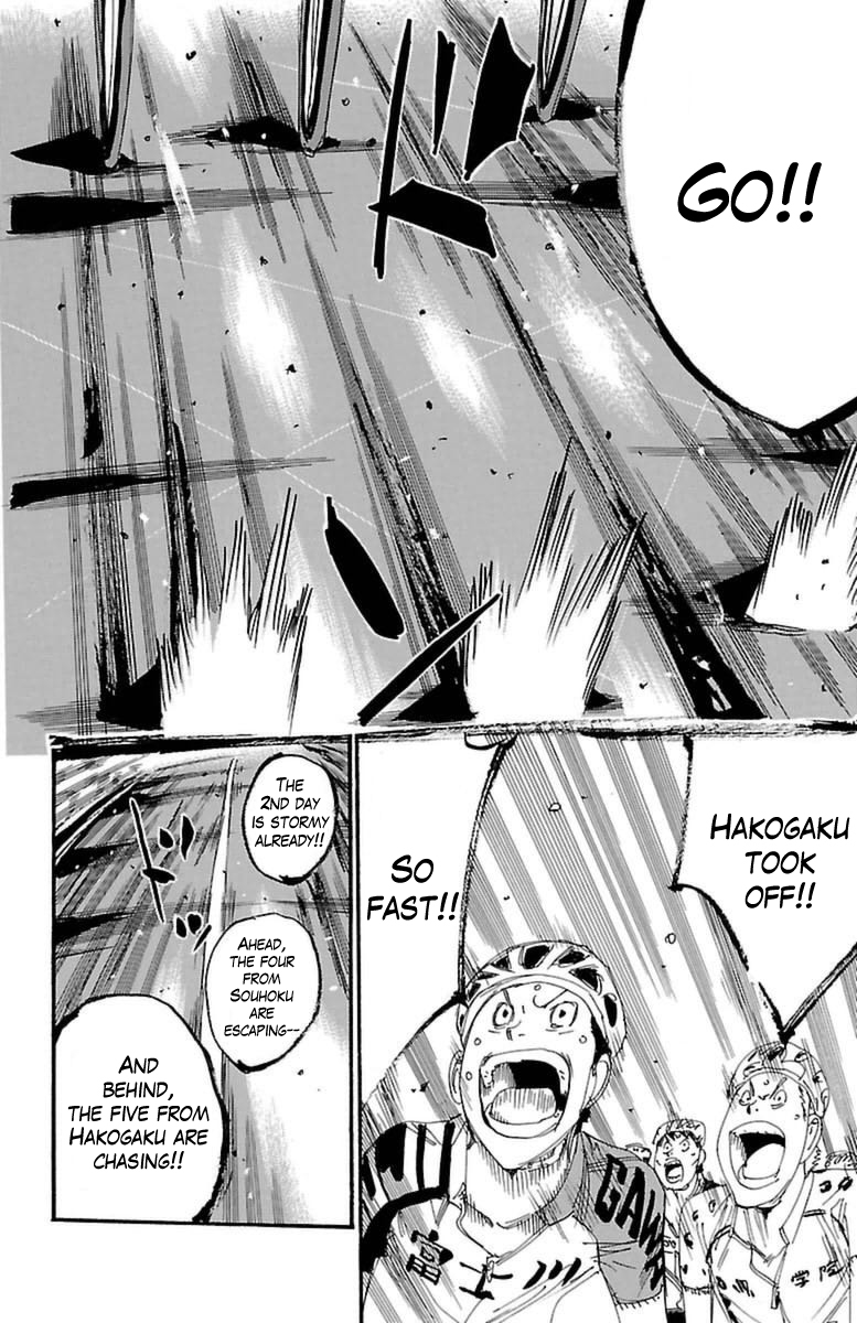 Yowamushi Pedal Chapter 358 page 14 - Chapter 358: Souhoku moves forward