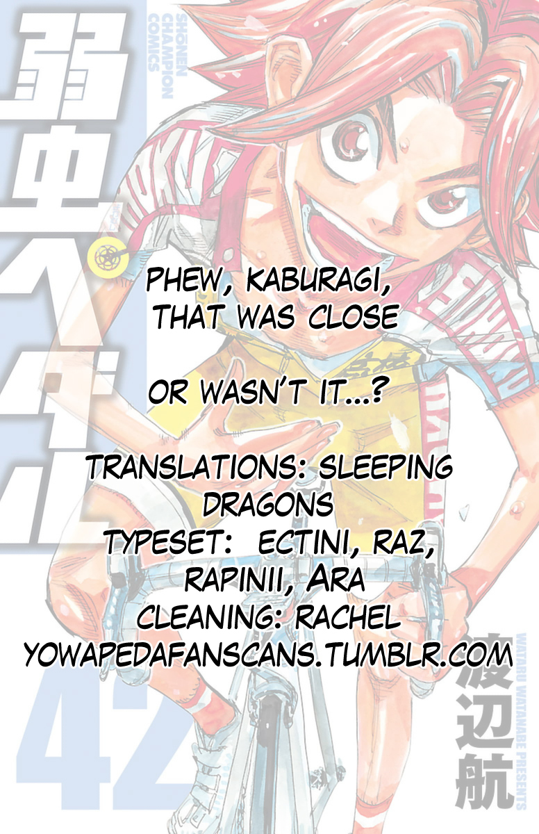 Yowamushi Pedal Chapter 358 page 15 - Chapter 358: Souhoku moves forward