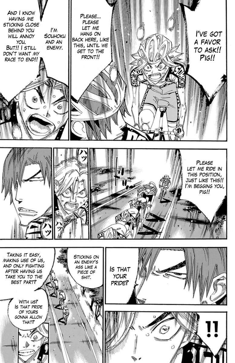 Yowamushi Pedal Chapter 359 page 13 - Chapter 359: Kaburagi's Struggle