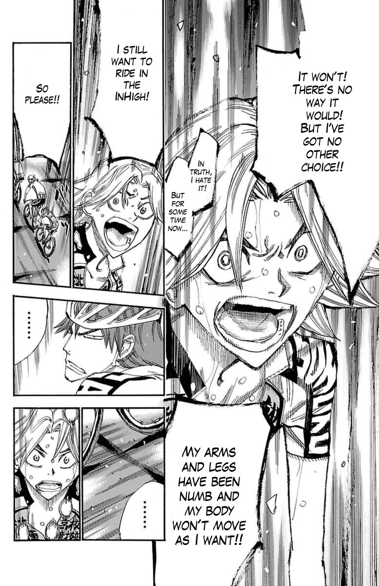 Yowamushi Pedal Chapter 359 page 14 - Chapter 359: Kaburagi's Struggle
