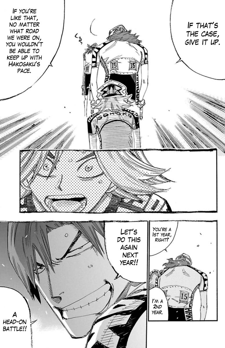 Yowamushi Pedal Chapter 359 page 15 - Chapter 359: Kaburagi's Struggle