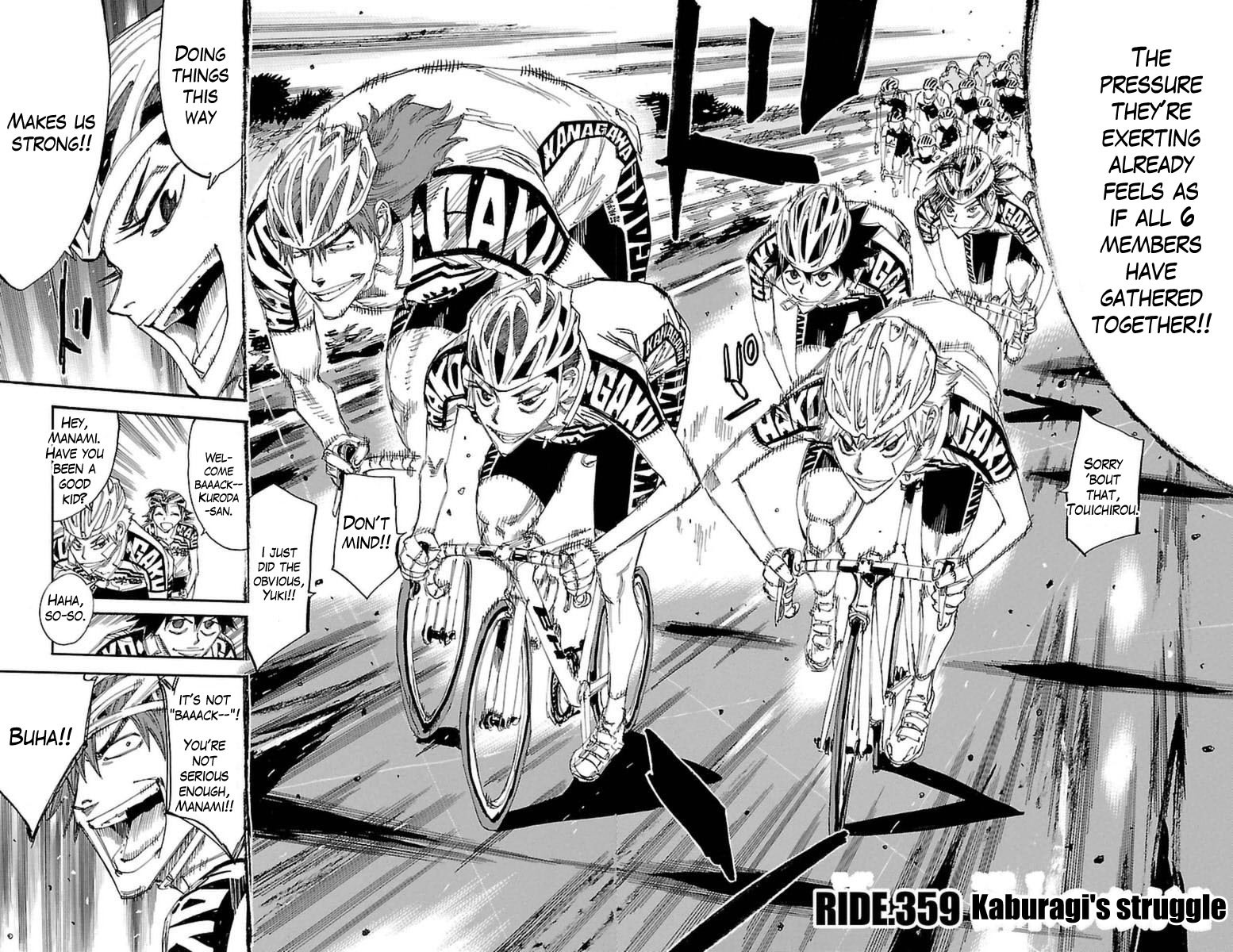 Yowamushi Pedal Chapter 359 page 4 - Chapter 359: Kaburagi's Struggle