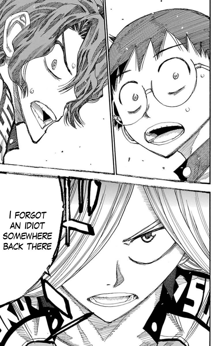 Yowamushi Pedal Chapter 360 page 17 - Chapter 360: Teshima and onoda