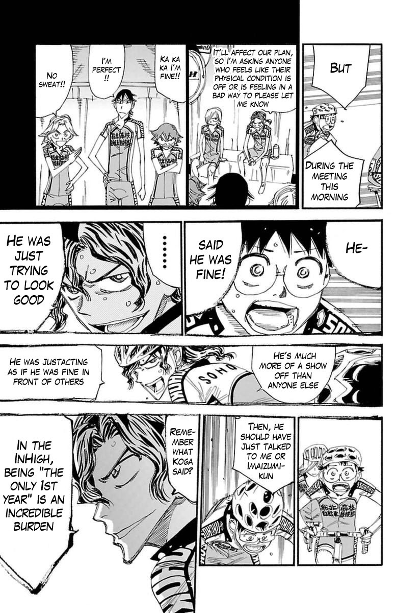 Yowamushi Pedal Chapter 360 page 3 - Chapter 360: Teshima and onoda