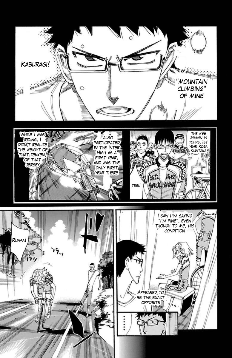 Yowamushi Pedal Chapter 362 page 8 - Chapter 362: Koga's Yell!!