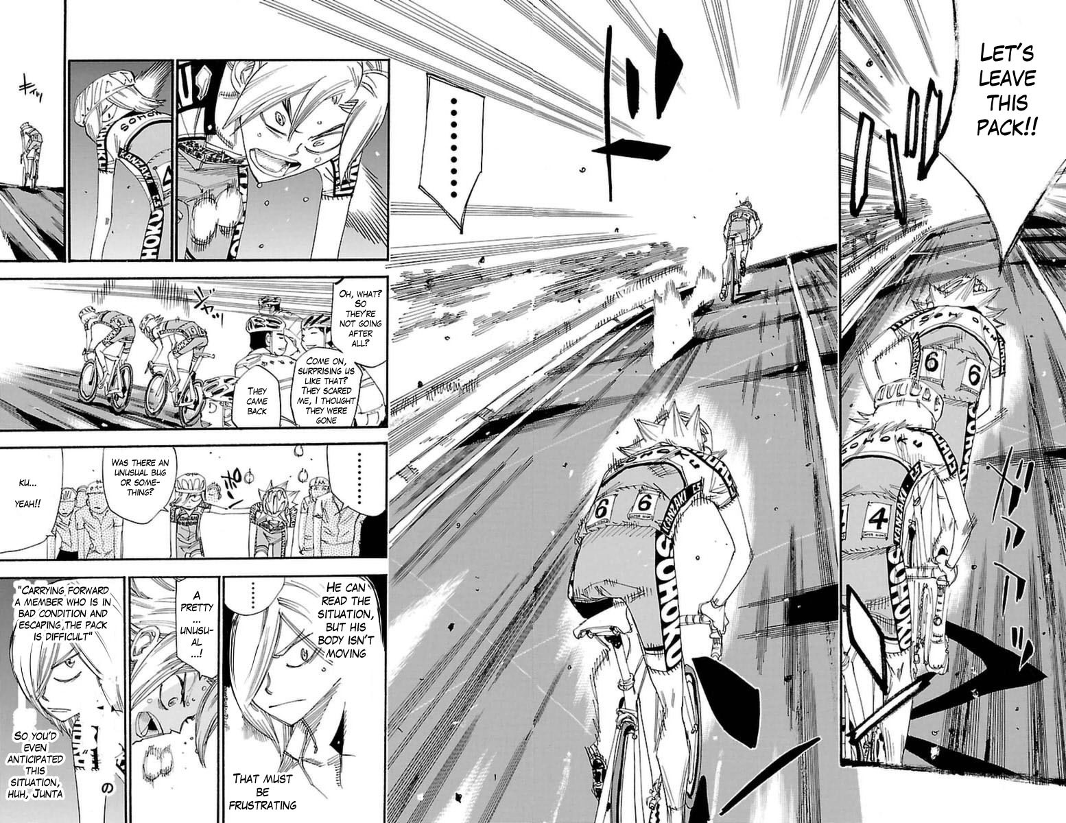 Yowamushi Pedal Chapter 364 page 14 - Chapter 364: The Two Who Can't Advance