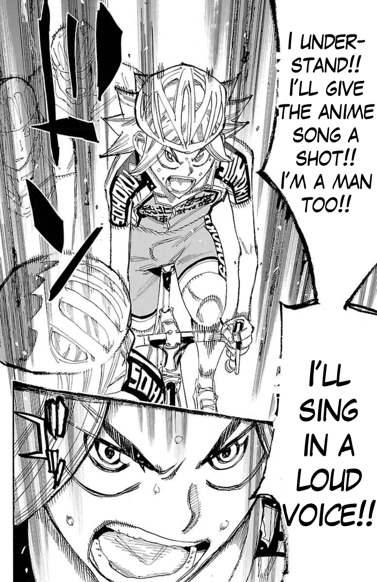 Yowamushi Pedal Chapter 365 page 17 - Chapter 365: Ani-Song