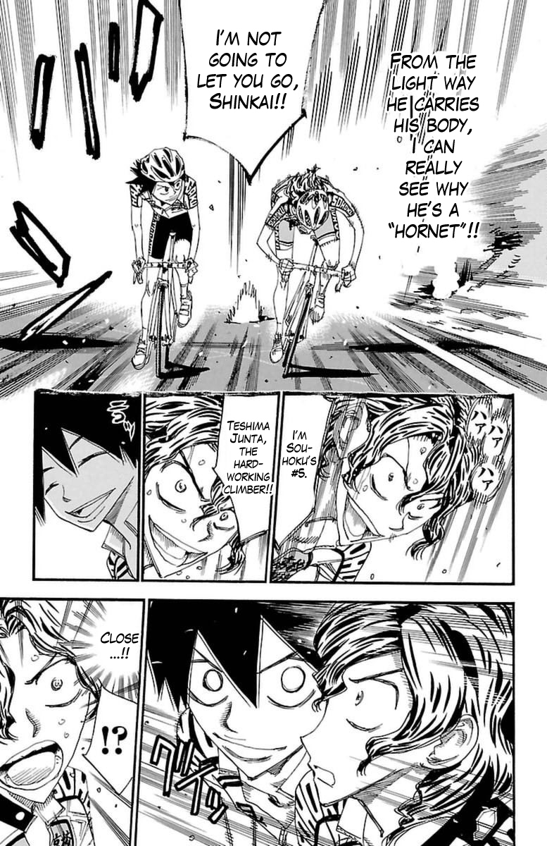 Yowamushi Pedal Chapter 366 page 19 - Chapter 366: #16, Shinkai Yuuto