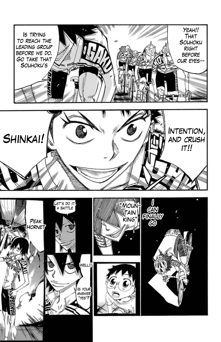 Yowamushi Pedal Chapter 366 page 8 - Chapter 366: #16, Shinkai Yuuto