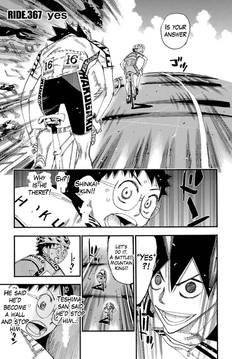 Yowamushi Pedal Chapter 367 page 1 - Chapter 367: Yes