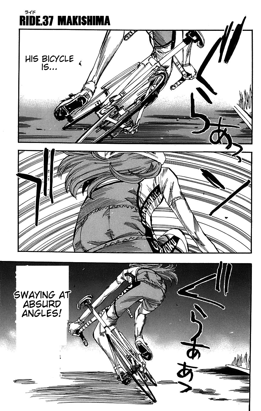 Yowamushi Pedal Chapter 37 page 1 - Chapter 37: Makishima