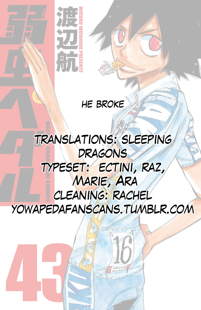 Yowamushi Pedal Chapter 372 page 25 - Chapter 372: the correct decision