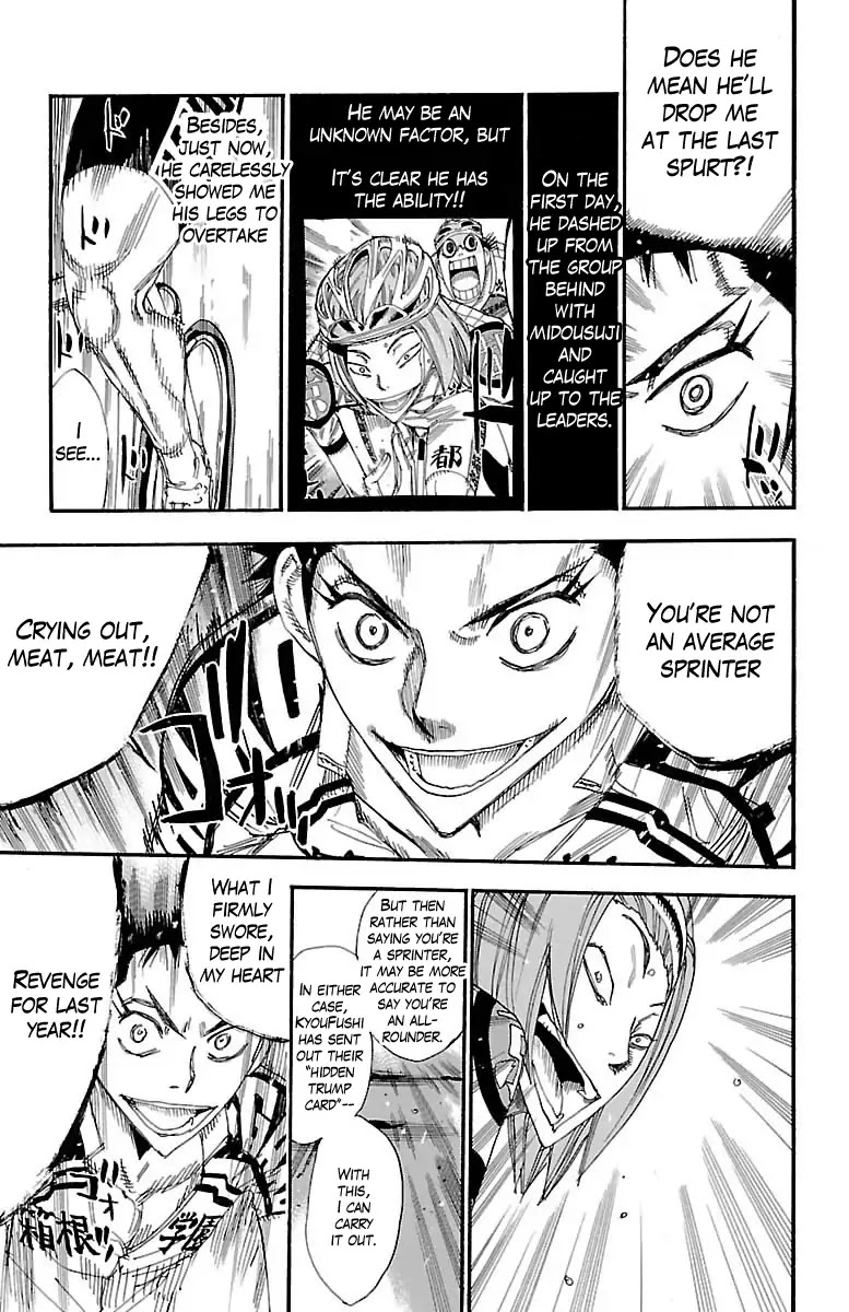 Yowamushi Pedal Chapter 376 page 8 - Chapter 376: Meat is Beautiful