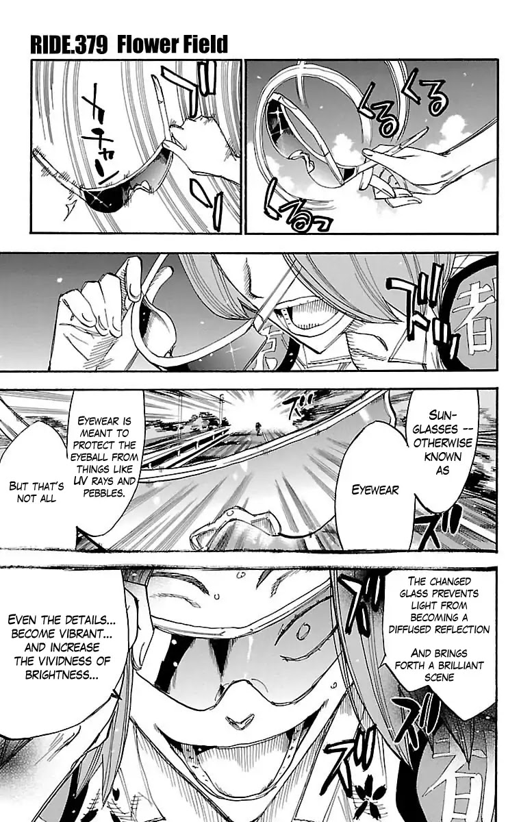 Yowamushi Pedal Chapter 379 page 1 - Chapter 379: Flower Field