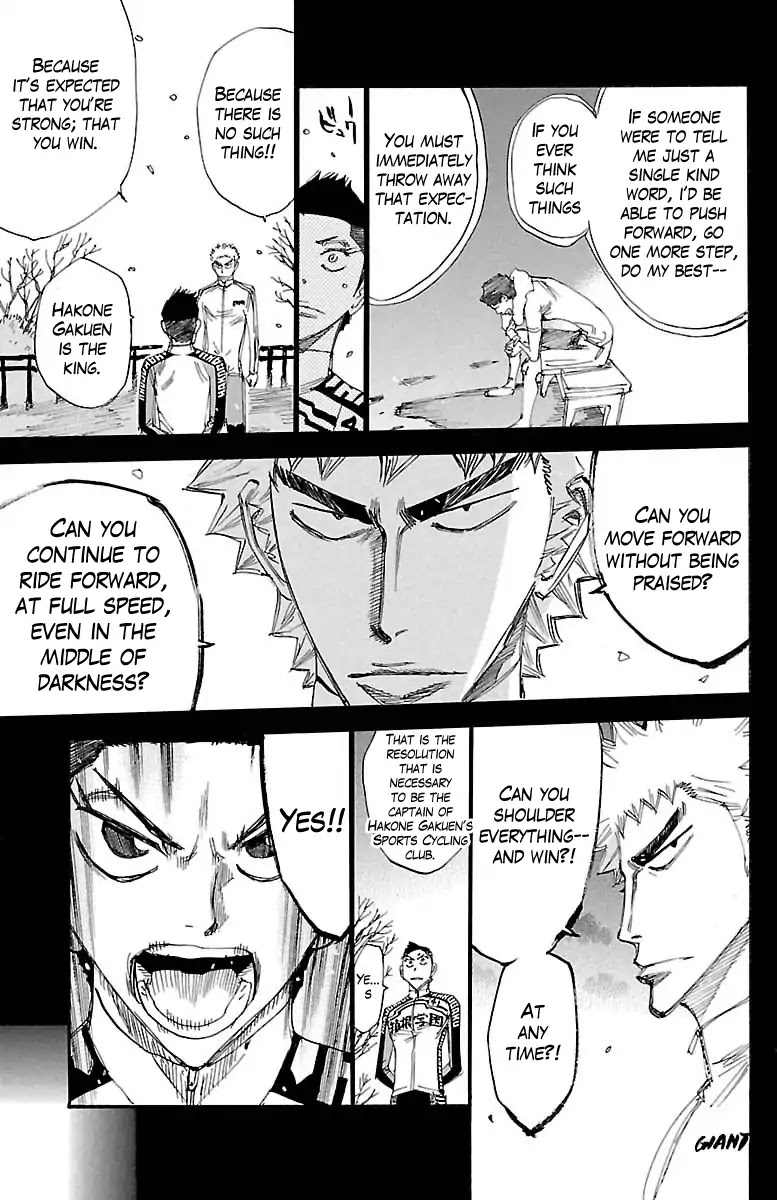 Yowamushi Pedal Chapter 382 page 8 - Chapter 382: The King's Resolution