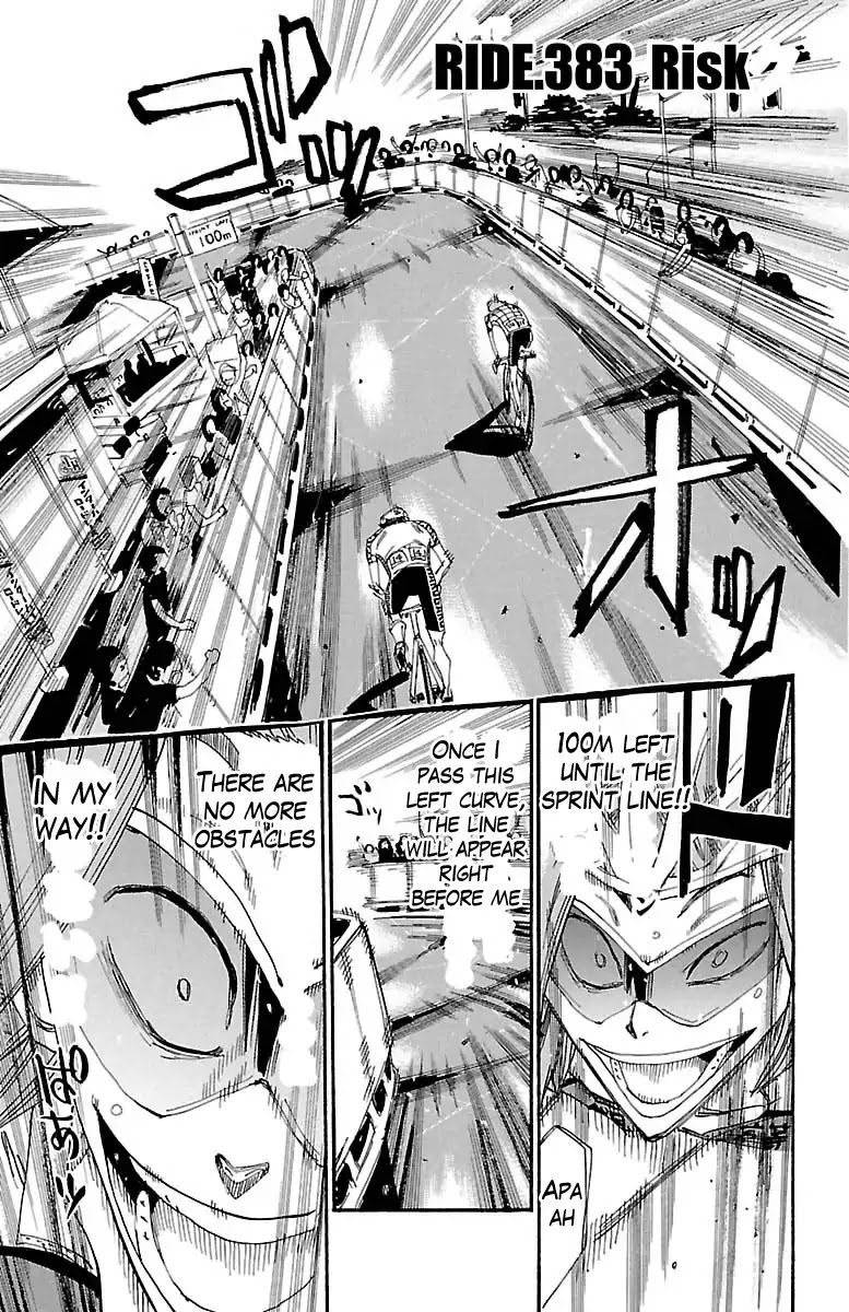 Yowamushi Pedal Chapter 383 page 1 - Chapter 383: Risk