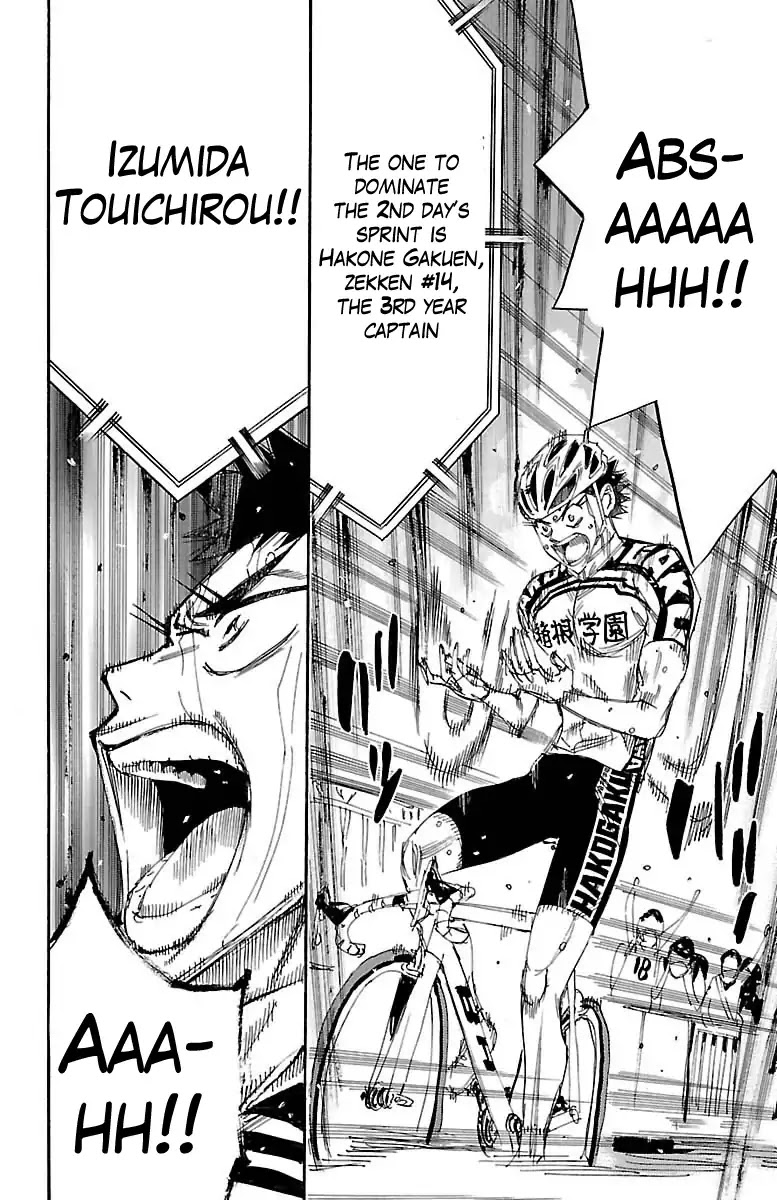 Yowamushi Pedal Chapter 384 page 12 - Chapter 384: The Delightful Sprint Line