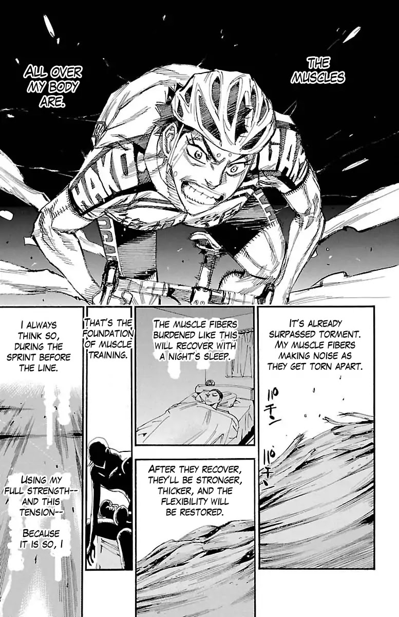 Yowamushi Pedal Chapter 384 page 4 - Chapter 384: The Delightful Sprint Line