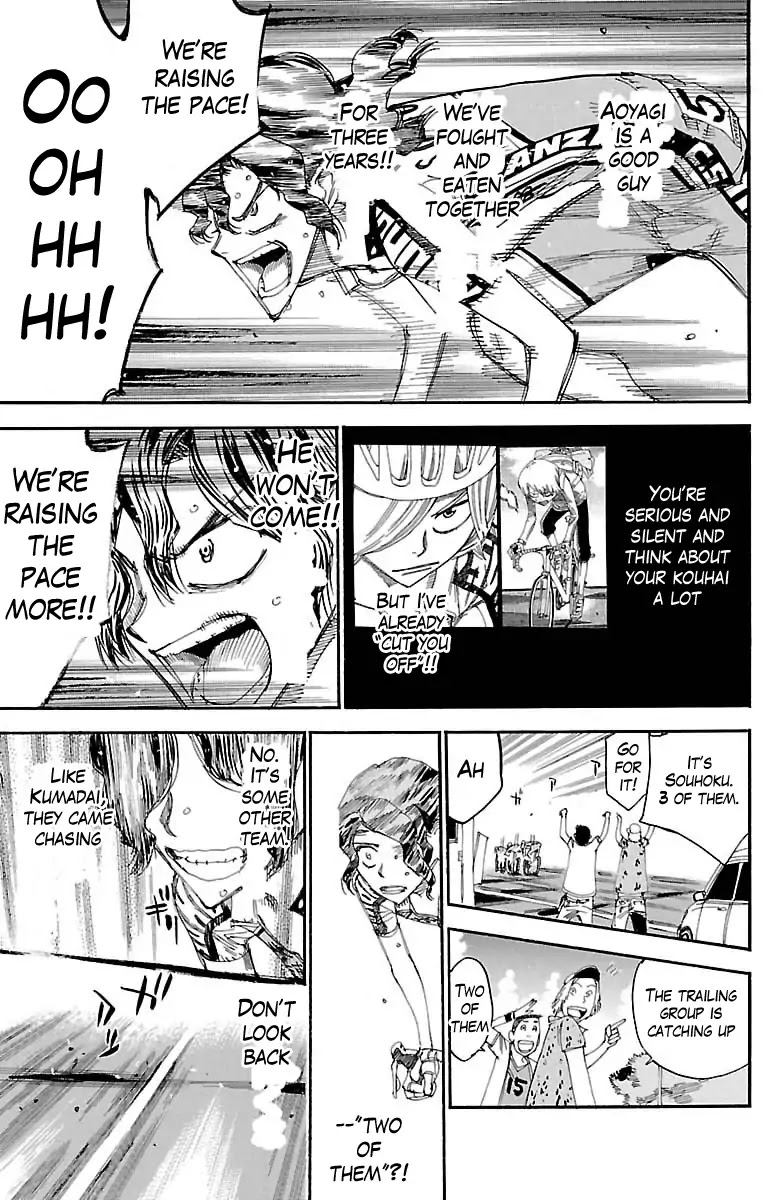 Yowamushi Pedal Chapter 387 page 15 - Chapter 387: The Two Sprinters