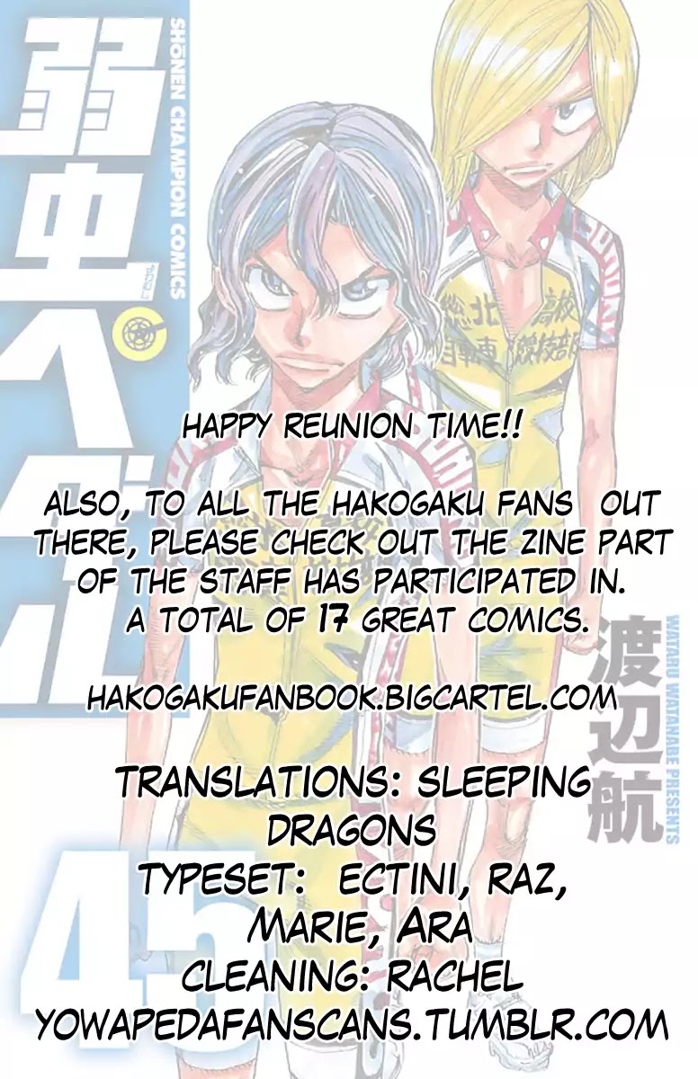 Yowamushi Pedal Chapter 387 page 20 - Chapter 387: The Two Sprinters