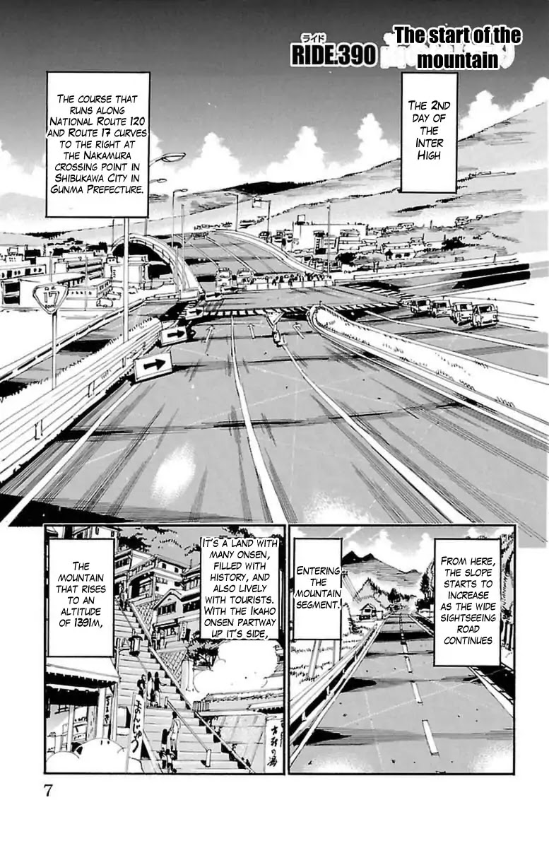 Yowamushi Pedal Chapter 390 page 1 - Chapter 390: The Start Of The Mountain