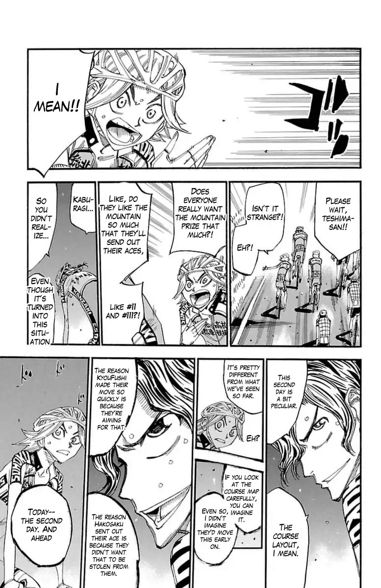 Yowamushi Pedal Chapter 394 page 16 - Chapter 394: Souhoku's Orders